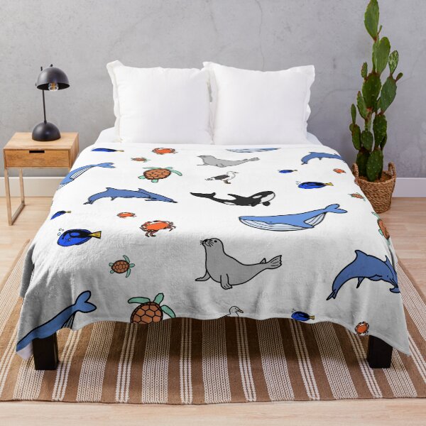 Artikelvorschau, Tier Pack Aufkleber Ozean Meer Wal Blau Fisch Delphin Kinder entworfen und verkauft von KLINESTORE.
