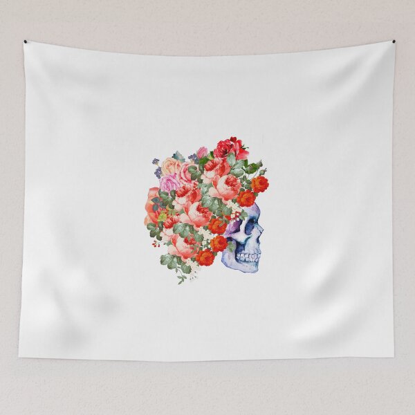 Item preview, flowers skull designed and sold by MXanwar.