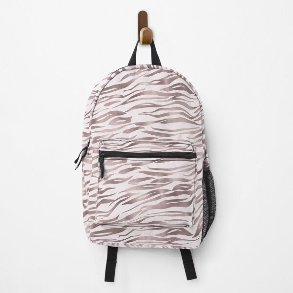 Item preview, Shiny tiger stripes - white and mauve designed and sold by AnnieHochmann.