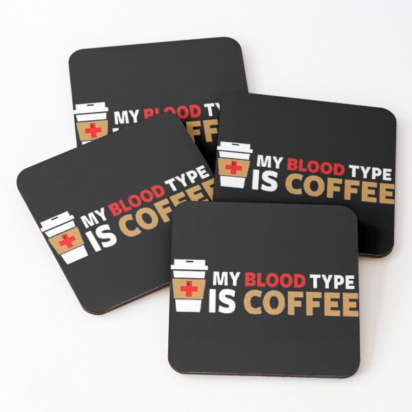 Item preview, My blood type is coffee designed and sold by midoo2000.