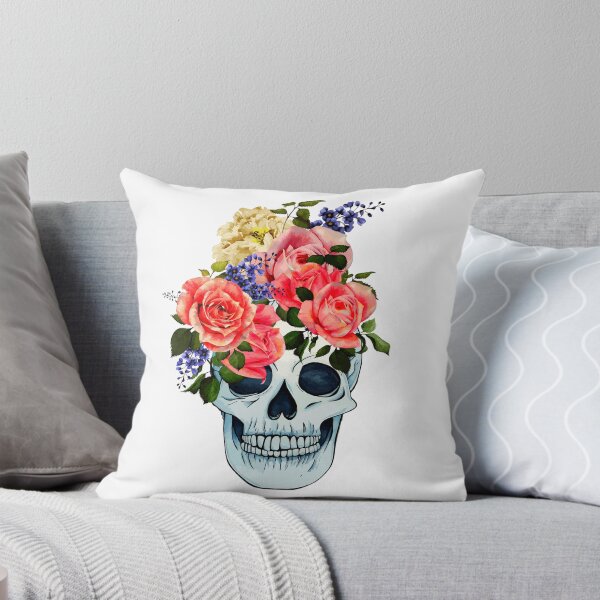 Aperçu de l'œuvre dessin de crâne de fleur/ el Dia de Los Muertos créée et vendue par MXanwar.