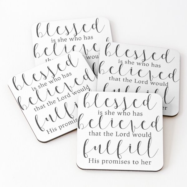 Item preview, Blessed is she who has believed that the Lord would fulfill His promises to her.  designed and sold by RebiskaCreates.