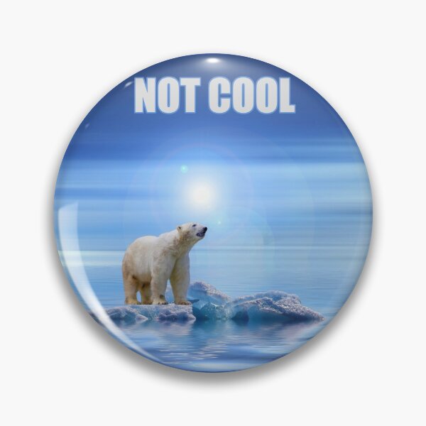 Item preview, Not Cool: Polar bear on a small chunk of ice designed and sold by PromoteProgress.