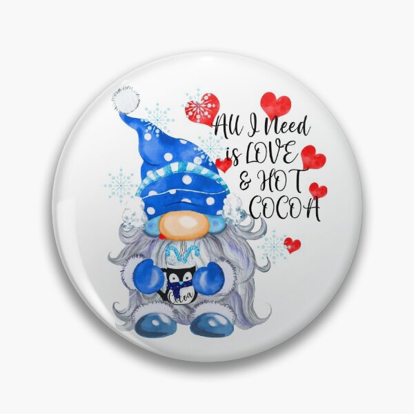 Item preview, All I Need is LOVE and HOT COCOA ~ Wise Old Gnome Gift designed and sold by StickerArtwork.