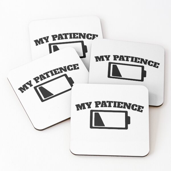 Item preview, My Patience, Empty Battery - Black Ink designed and sold by Chubuter.
