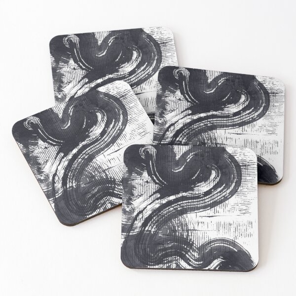 Item preview, ink explorations (039) - abstract black india ink painting designed and sold by expl-rations.
