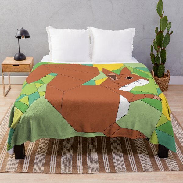 Item preview, Geometric Red Squirrel designed and sold by Caseymakesart.
