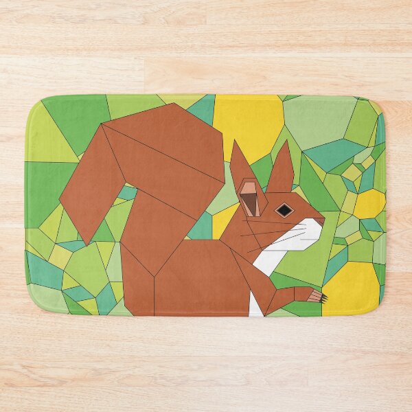 Item preview, Geometric Red Squirrel designed and sold by Caseymakesart.