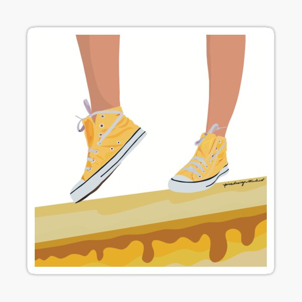 Walking on Cheese Sticker
