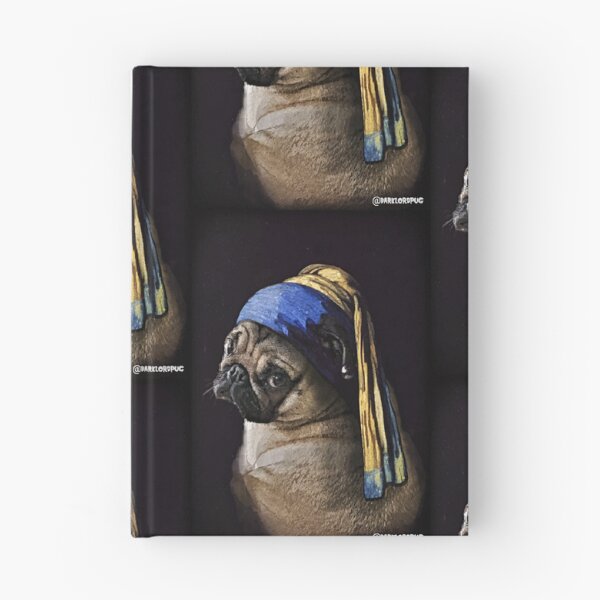 Item preview, PUG WITH PEARL EARRING designed and sold by darklordpug.