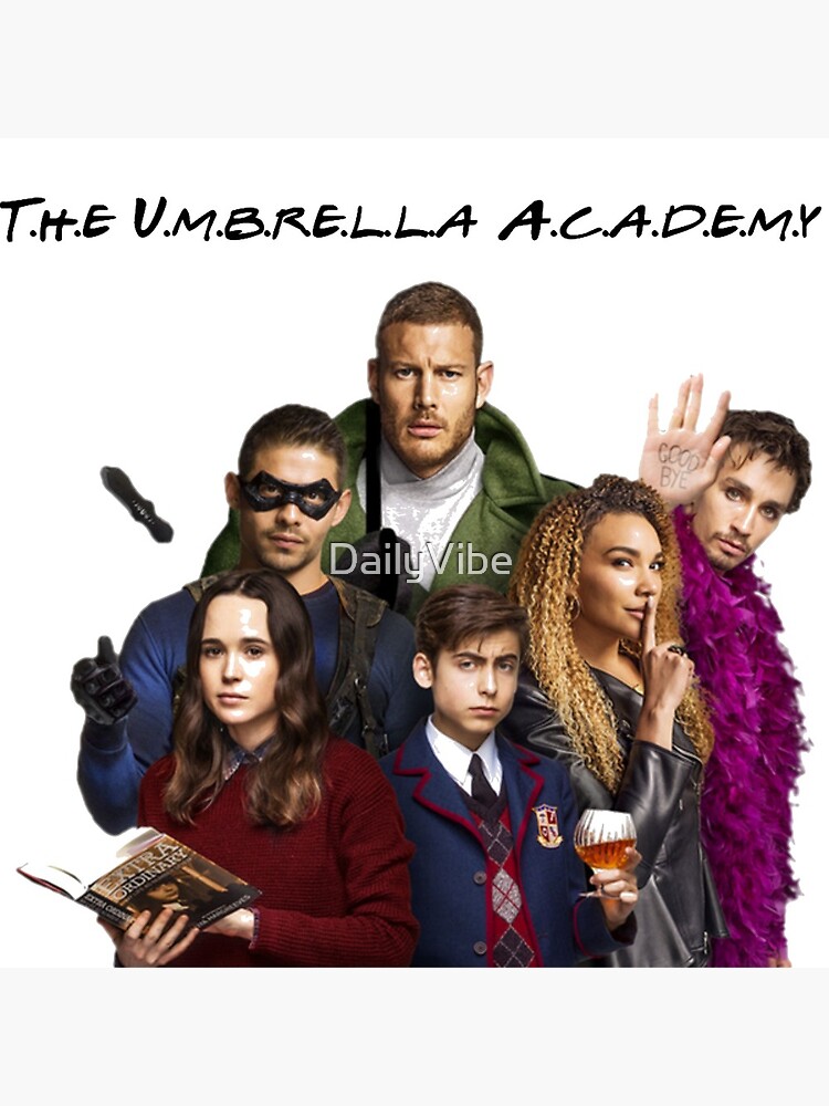 "The Umbrella Academy Characters" Poster for Sale by DailyVibe Redbubble