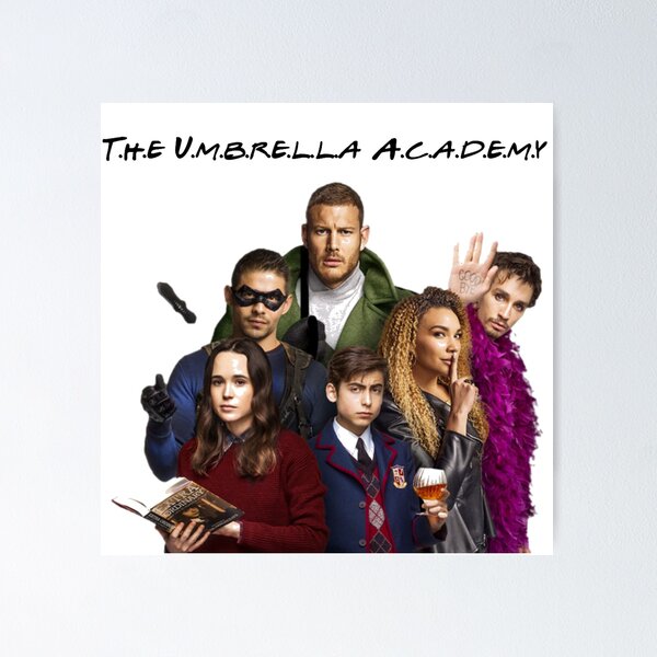 The Umbrella Academy Characters Poster For Sale By Dailyvibe Redbubble 