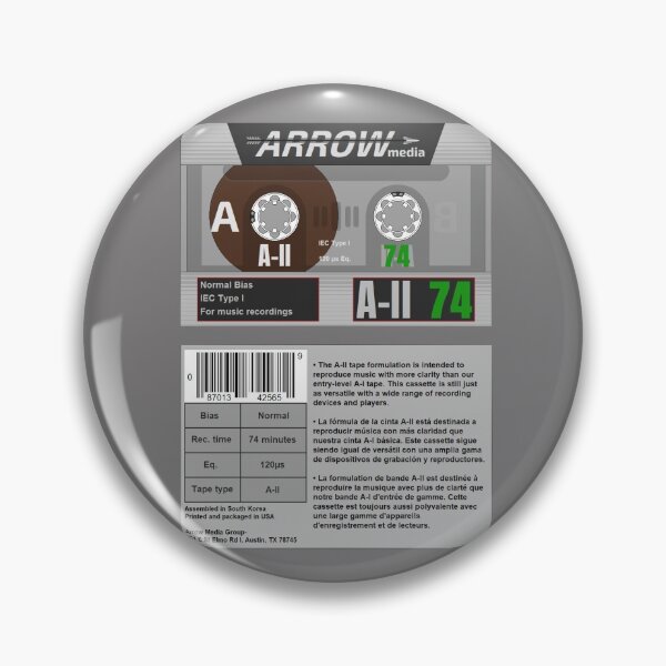 Item preview, Arrow Media A-II 74 type 1 cassette (front and back) designed and sold by B-96-J.