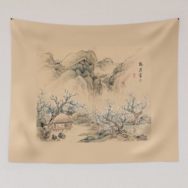 Item preview, Landscapes of the Four Seasons-Spring (Restored Japanese Painting) designed and sold by PromoteProgress.