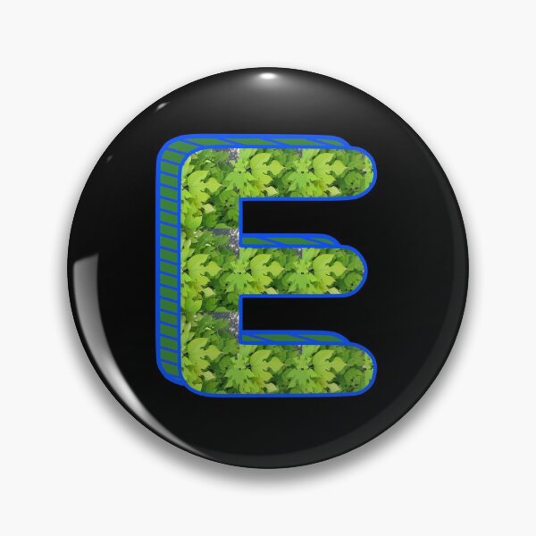 Item preview, Letter E (with green leaves) designed and sold by artfulnotebook.