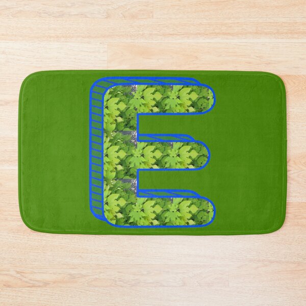 Item preview, Letter E (with green leaves) designed and sold by artfulnotebook.