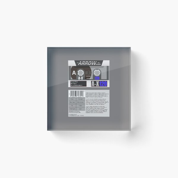 Artikelvorschau, Arrow Media A-X 120 Typ 1 Kassette (Vorder- und Rückseite) entworfen und verkauft von B-96-J.