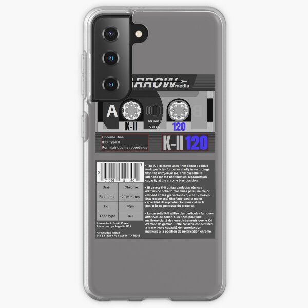 Arrow Media K-II 120 type 2 cassette (front and back) Samsung Galaxy Soft Case