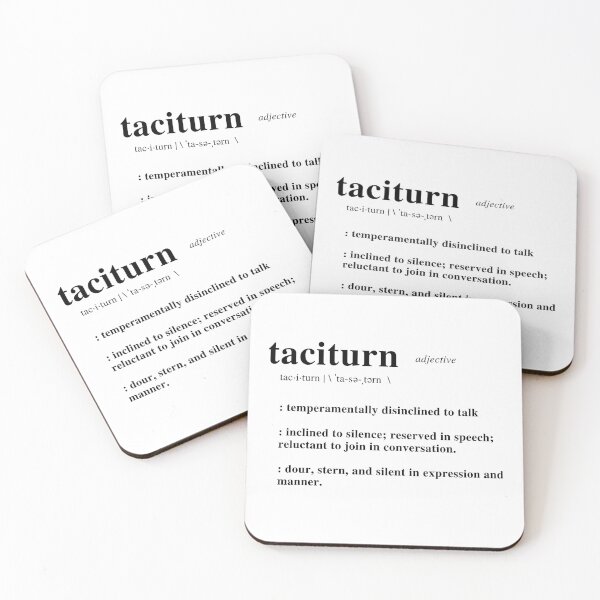 Item preview, Typography | Taciturn designed and sold by NICKYB0Y.
