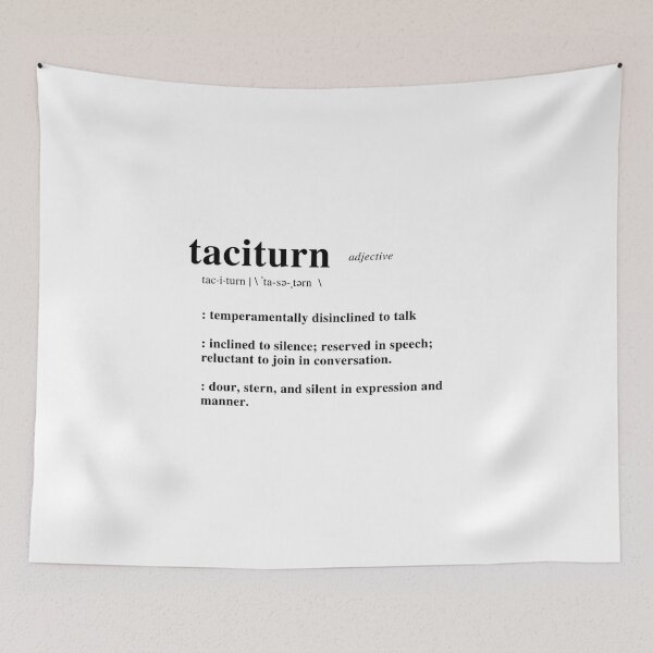 Item preview, Typography | Taciturn designed and sold by NICKYB0Y.