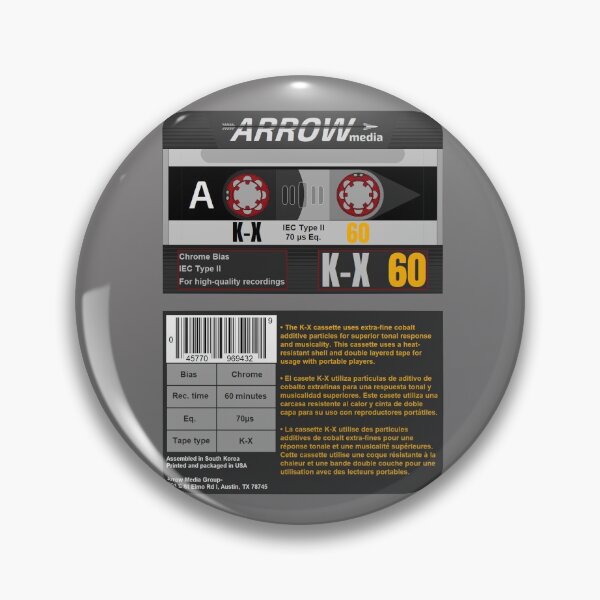 Artikelvorschau, Arrow Media K-X 60 Typ 2 Kassette (Vorder- und Rückseite) entworfen und verkauft von B-96-J.