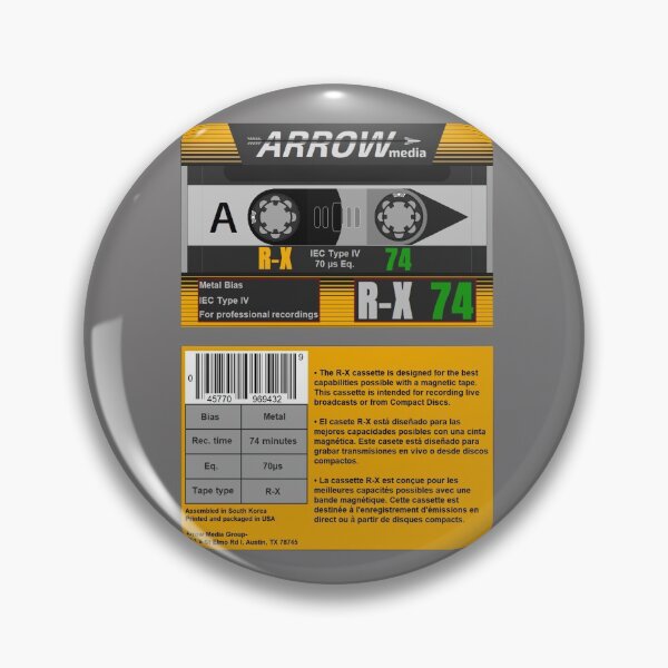 Item preview, Casete Arrow Media R-X 74 tipo 4 (anverso y reverso) designed and sold by B-96-J.