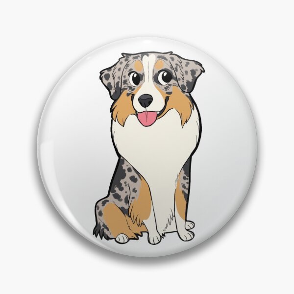 Item preview, AUSSIE (blue merle) - chibi designed and sold by mexicanine.