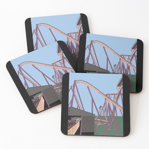 Item preview, Raging Bull Roller Coaster Drawing designed and sold by designsby-zach.