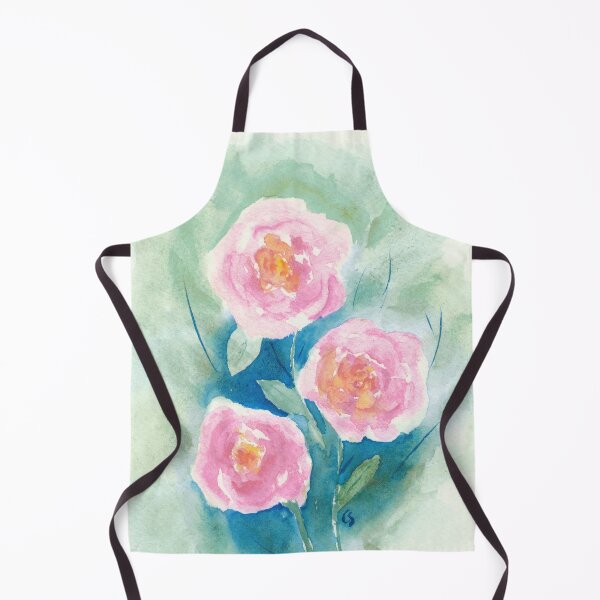 Item preview, Loose Roses 4 - Pink and Yellow designed and sold by The Elderberry Blossom.