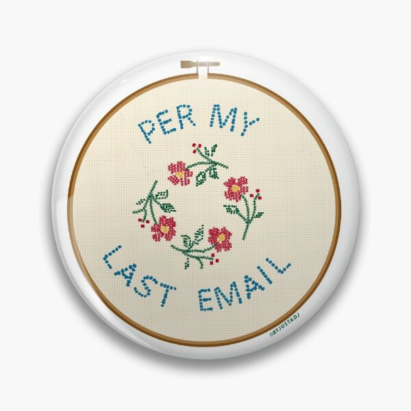 Item preview, Per My Last Email Cross Stitch designed and sold by Alaurathexplora.