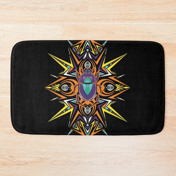 Item preview, Psychedelic Beetle Neon Geometric Mandala designed and sold by Caitlin Cahill.