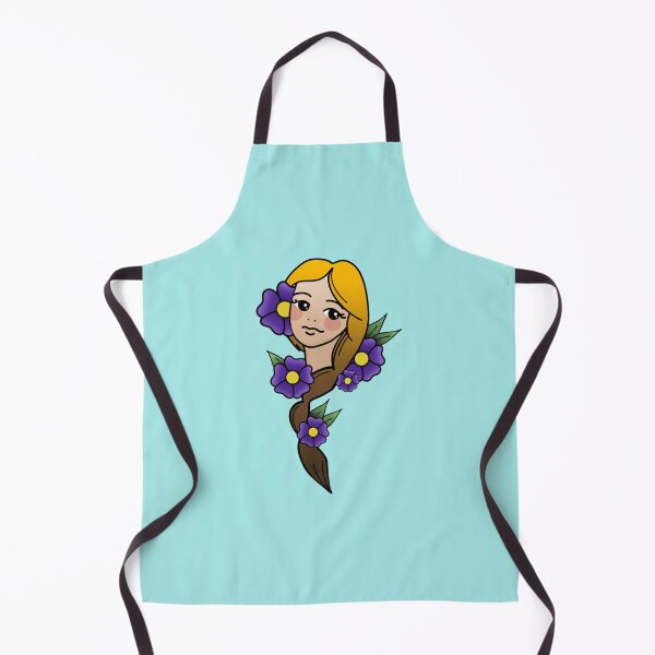 Item preview, Beautiful Blonde, Cute Girl, Purple Flowers designed and sold by 10pmCreations.