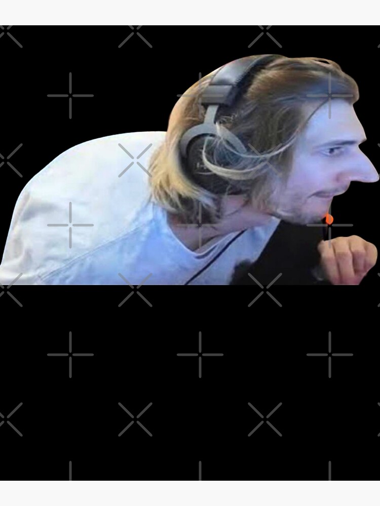 XQc Posture Goblin Premium Matte Vertical Poster