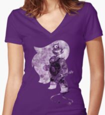 Amethyst Women's Fitted V-Neck T-Shirt