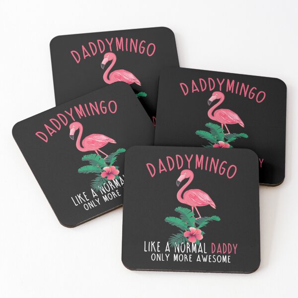 Item preview, Daddymingo Like An Daddy Only Awesome Floral Flamingo designed and sold by whitneyiott9632.