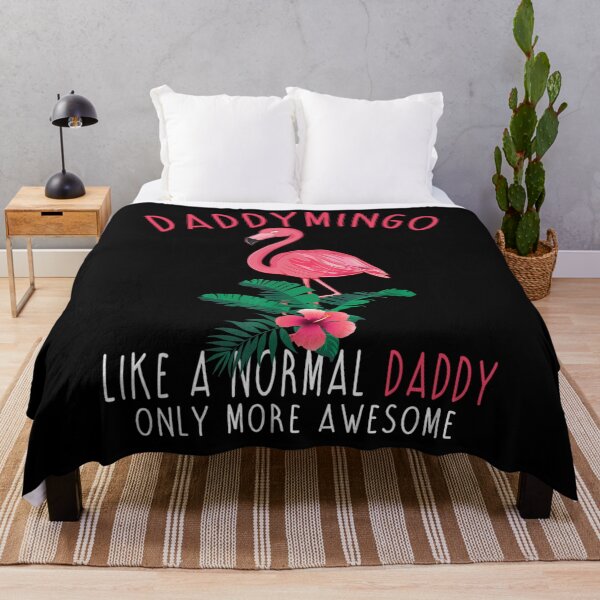 Item preview, Daddymingo Like An Daddy Only Awesome Floral Flamingo designed and sold by whitneyiott9632.