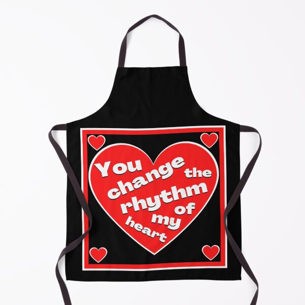 Item preview, You change the rhythm of my heart - a large red heart with words in white designed and sold by AnnaBBS.