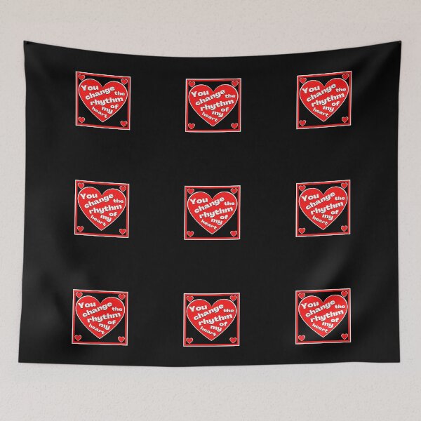 Item preview, You change the rhythm of my heart - a large red heart with words in white designed and sold by AnnaBBS.