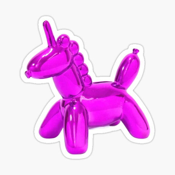 Unicorn Balloon Animal Sticker – greystreetpaper