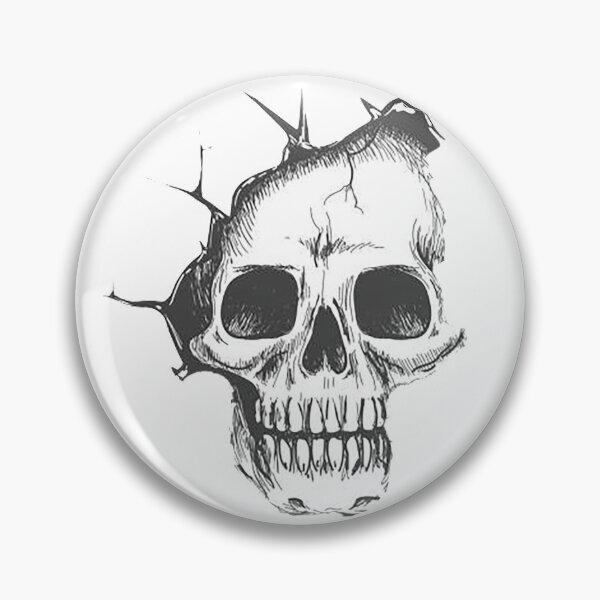 Item preview, Cool Partial Skull, black and white design designed and sold by Nostrathomas66.