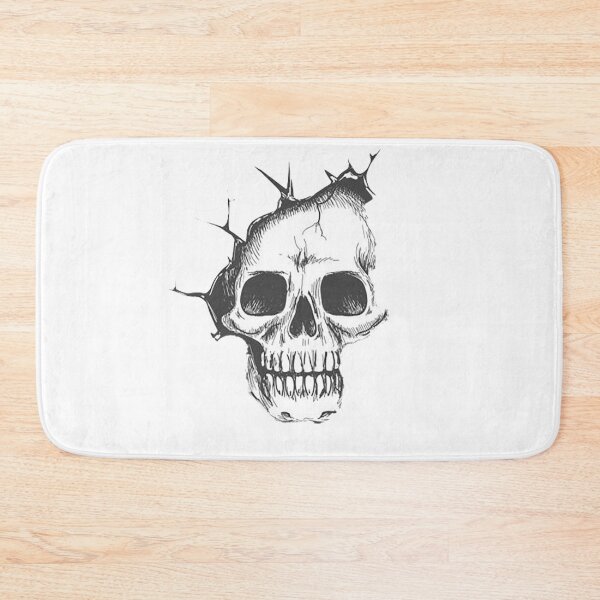 Item preview, Cool Partial Skull, black and white design designed and sold by Nostrathomas66.