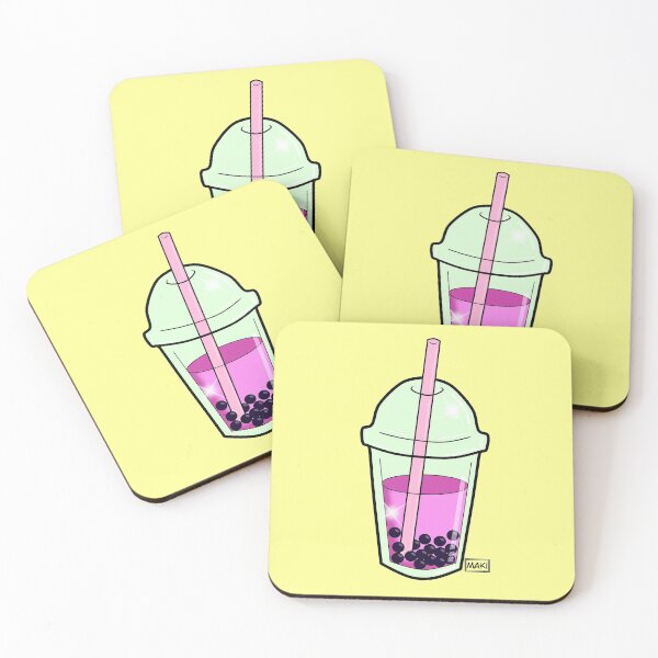 Item preview, Pink bubble tea designed and sold by MakiArts.