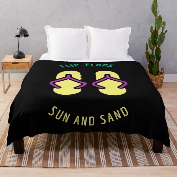 Artikelvorschau, Flip-Flops Sonne und Sand entworfen und verkauft von MikesPoD.