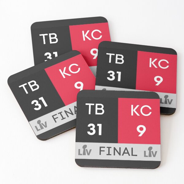 Item preview, Super Bowl LV (2021) Final Score - Tampa Bay Buccaneers vs Kansas City Chiefs  designed and sold by Love4Quotes.