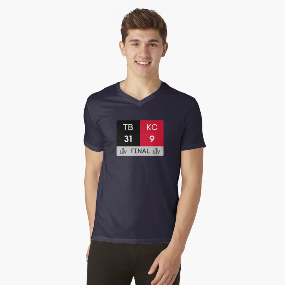 Super Bowl LV (2021) Final Score - Tampa Bay Buccaneers vs Kansas City  Chiefs  Essential T-Shirt for Sale by Love4Quotes