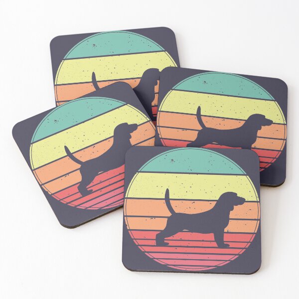 Item preview, Beagle Vintage Retro Sunset designed and sold by faudeltn.