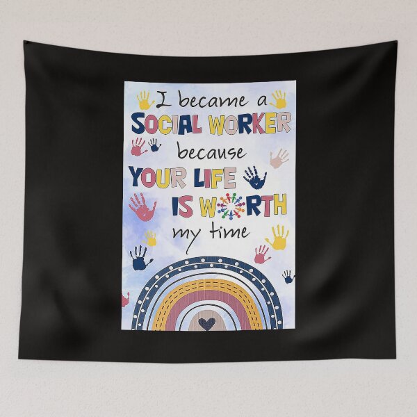 Item preview, Social Worker I became a social worker because your life is worth my time designed and sold by cevyl49.