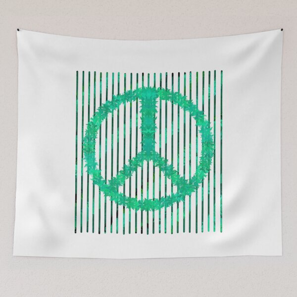 Item preview, Peace Love Harmony Garden Flower Symbol Natural designed and sold by Midwest-Goods.