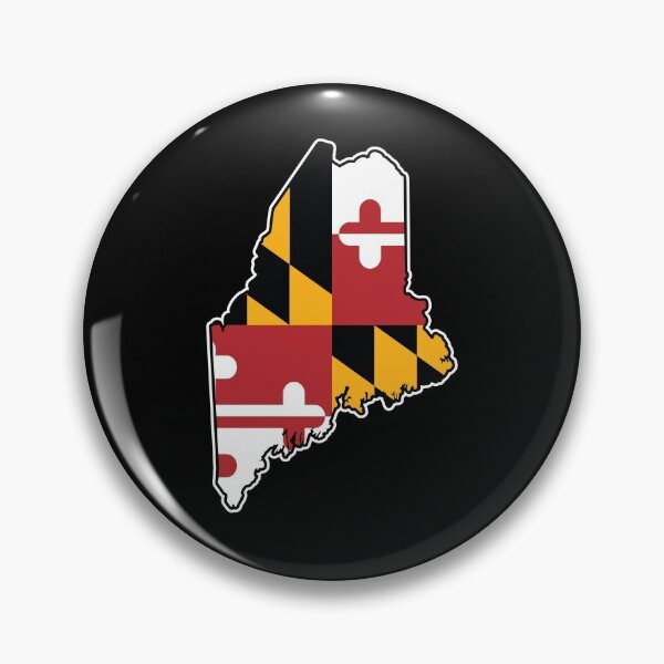 Item preview, Maryland Flag Maine Map designed and sold by MarylandStyle.