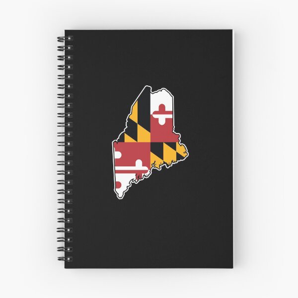 Item preview, Maryland Flag Maine Map designed and sold by MarylandStyle.